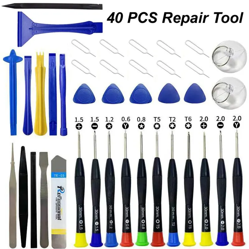 Electronics Repair Business - 40-in-1-Reparaturwerkzeuge für Mobiltelefone, Zerlegen, Reparaturset für